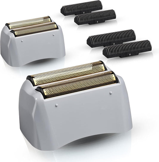 2 Pack for Andis Shaver Foil TS-1 TS-2, Profoil Lithium Shaver Replacement Titanium Foil Assembly and Inner Cutters Compatible with Andis Smooth Shaving Cordless Shavers