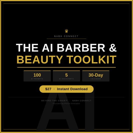 Barber & Beauty Pros AI Toolkit — 100 AI Prompts