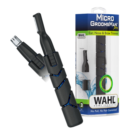 Micro Groomsman Men'S Lithium Battery Powered Pen Trimmer, Black/Blue 5640-4701