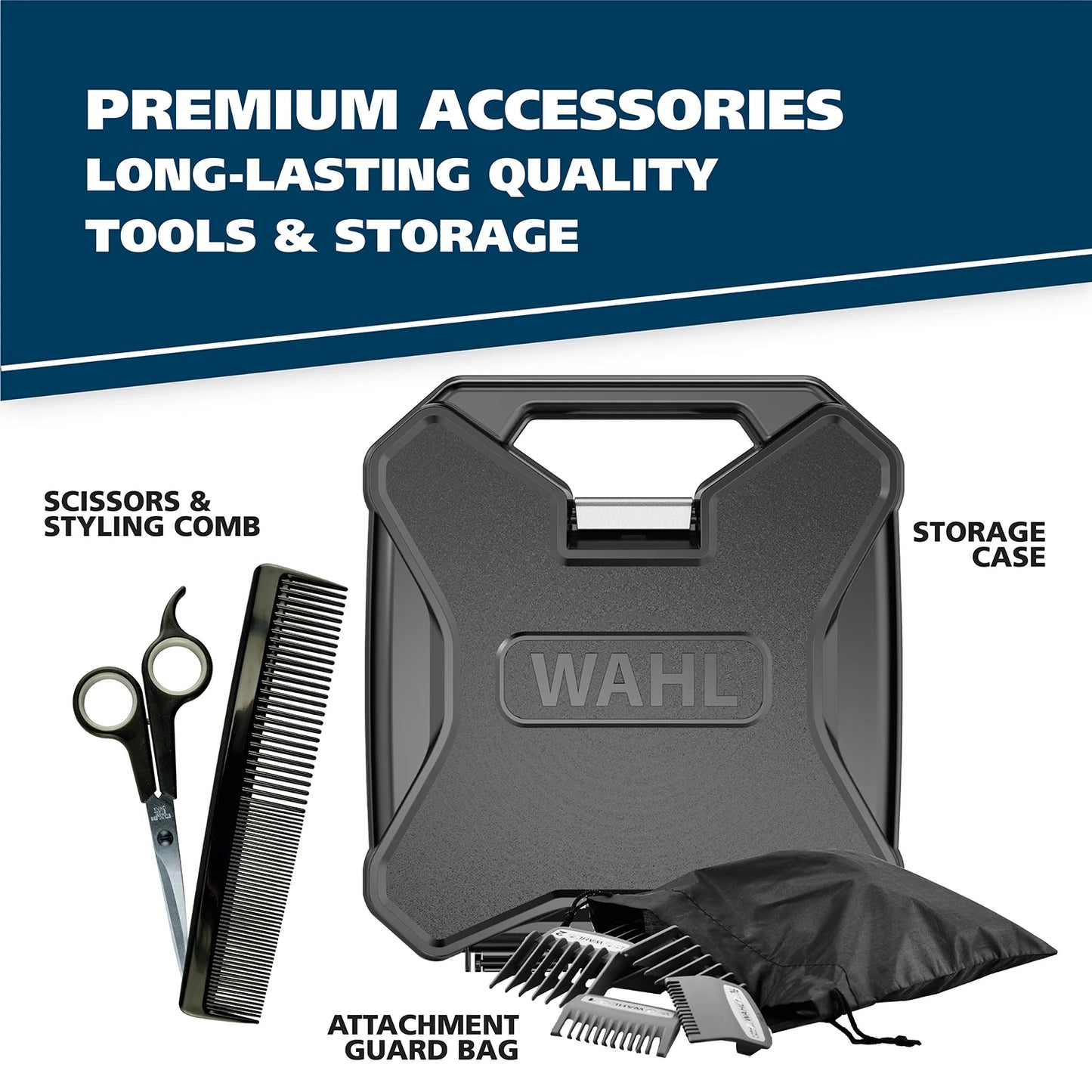 Premier Series 22 Piece Multi-Cut Corded Hair Clipper for Men or Woman, 79482