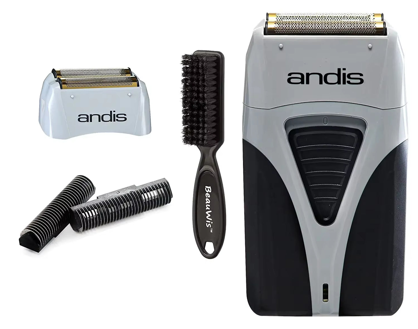 Original Andis Profoil Lithium plus 17200 Barber Hair Cleaning Electric Shaver for Men Beard Stubble Razor Bald Shaving Machine