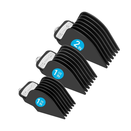 for Wahl Clipper Guards Set 10 12 16, Hair Clipper Guards for Wahl Senior Clippers with Metal Clip, 3 Cutting Lengths 2 Inch/1.5 Inch/1.25 Inch, Fits Most Cordless/Cord Wahl Clippers (Black)