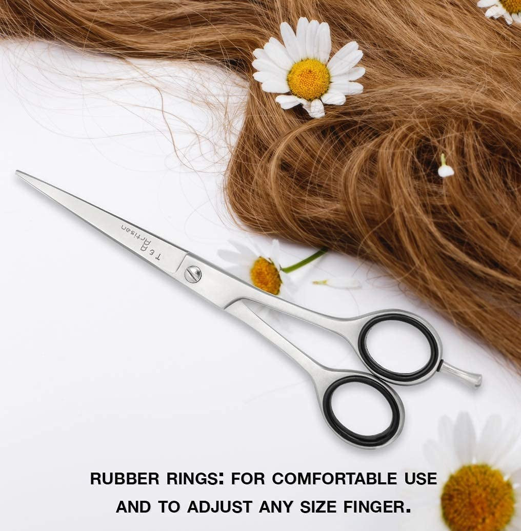 T & a Professional Hair Scissors - Hair Cutting Scissors Professional - 6.5” Long Japanese Steel - Razor Edge Barber Scissors for Men and Women - Premium Shears for Hair Cutting for Salon & Home Use