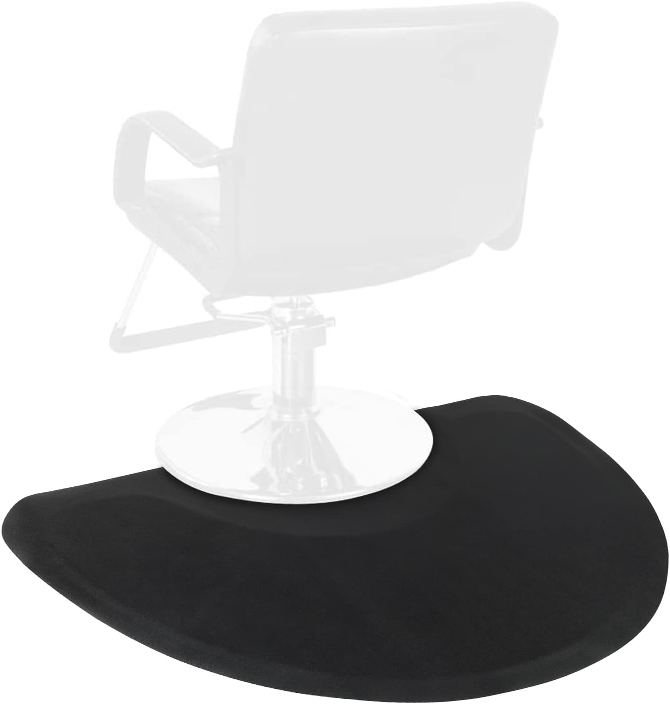 Thick Salon Chair Anti-Fatigue Floor Mat Non-Slip Barber Shop Semicircle Chair Mat Beauty Salon Hair Styling Chair Mat - 3′X4.5′X1/2"