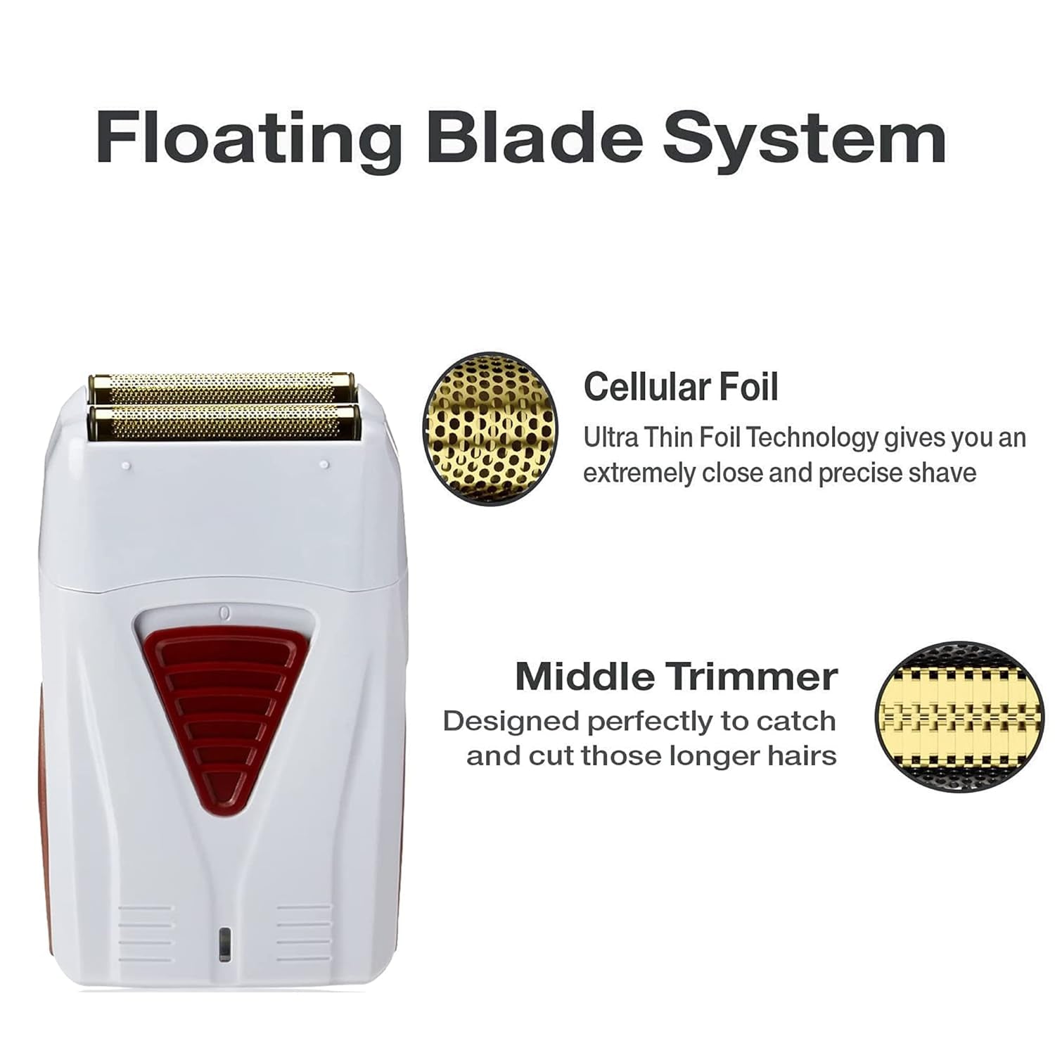 2 Pack Pro Shaver Replacement Foil and Cutters Compatible with Andis 17150(TS-1)/17155/17200 Shaver Profoil Lithium Replacement" Golden