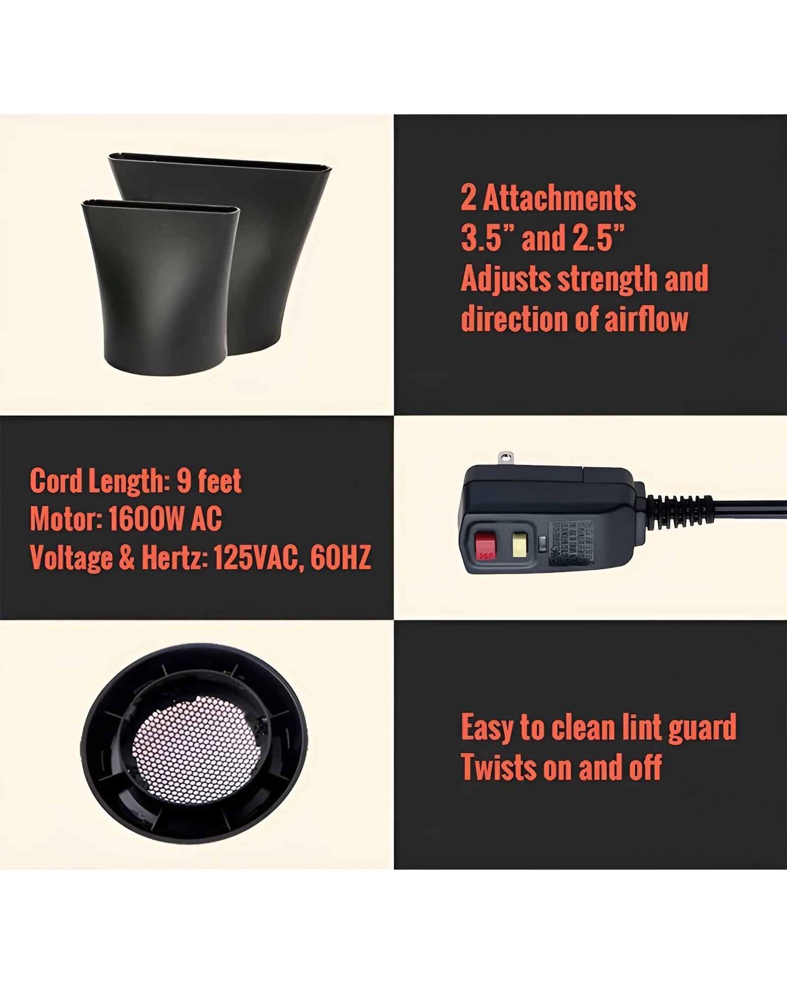 Professional 5 Star Barber Dryer