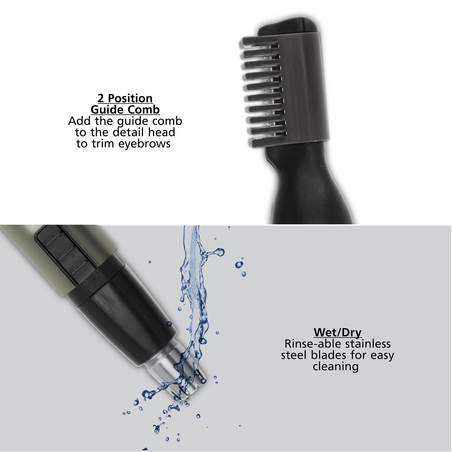 Micro Groomsman Battery Personal Trimmer for Hygienic Grooming Lithium Battery, 5640-1001N
